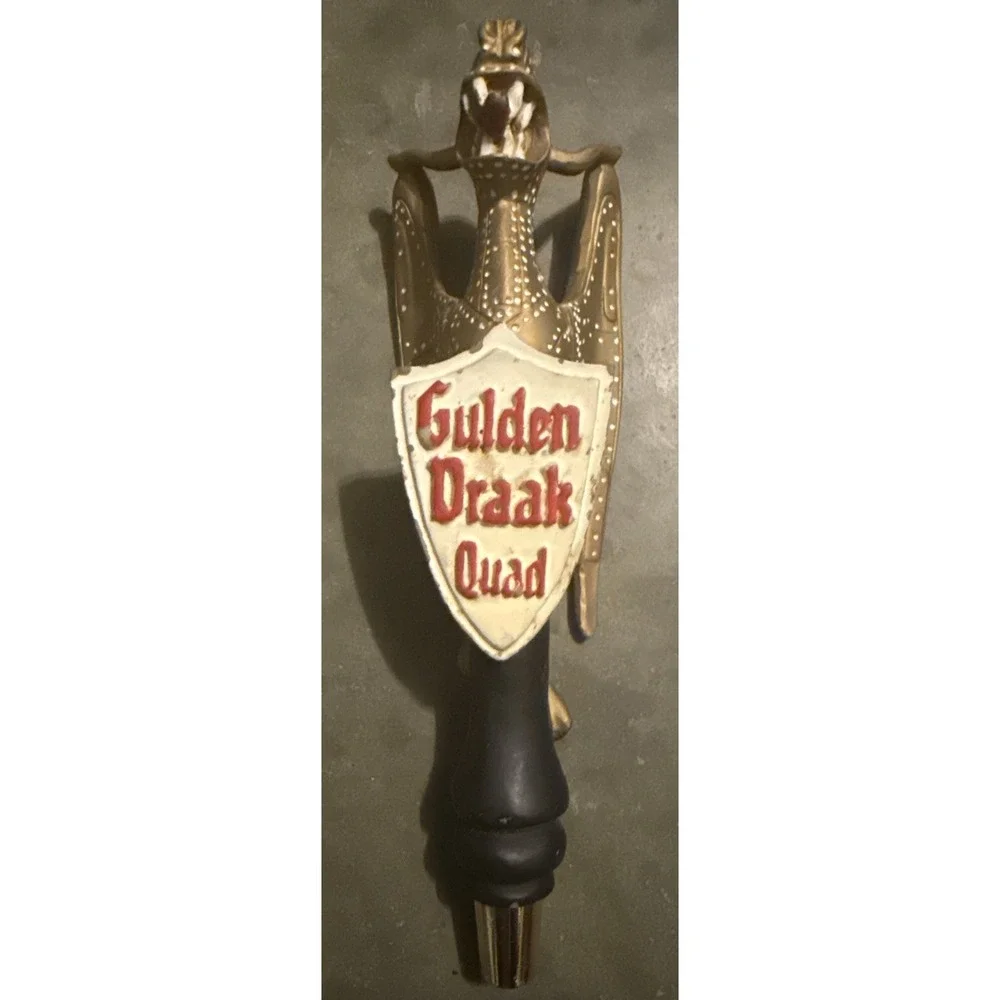 GULDEN DRAAK - QUAD - FLYING DRAGON - BEER TAP HANDLE (Broken)
